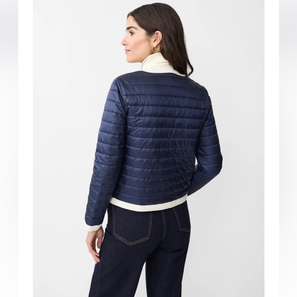 J. McLaughlin Eva Puffer Jacket in Dark Navy Size Large - Picture 3 of 11